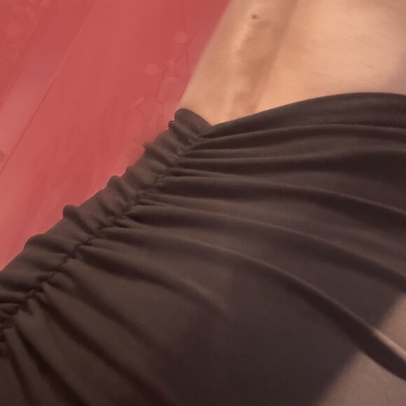 Black Backless Evening Gown – Ruched Fishtail Elegance Sz XS - Picture 7 of 14